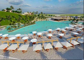 A maior praia artificial do país será no coração do Brasil. Novo parque aquático!