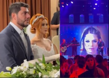 Homenagem polêmica: ex-noivo de Marília Mendonça toca música composta pela cantora em sua festa de casamento