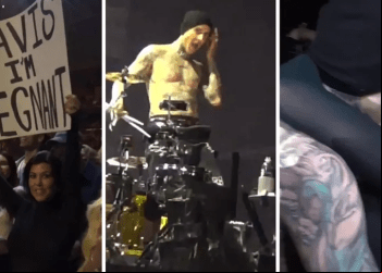 Kourtney Kardashian anuncia gravidez surpreendente durante show do Blink-182, enchendo fãs de emoção