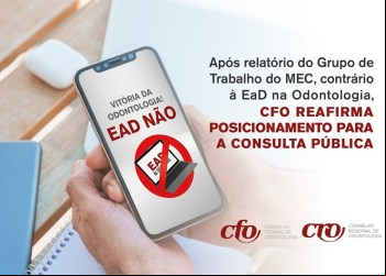 Após relatório do Grupo de Trabalho do MEC, contrário à EaD na Odontologia, CFO reafirma posicionamento para a Consulta Pública