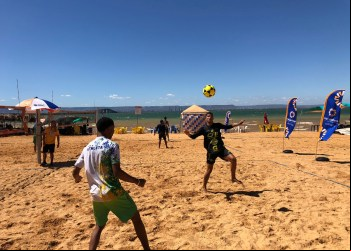 Praia de Luzimangues, em Porto Nacional, recebe programação esportiva realizada pelo Governo do Tocantins