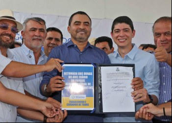 Com investimento de R$ 14 milhões, governador Wanderlei Barbosa assina retomada das obras do Anel Viário de Paraíso com entrega prevista para este ano
